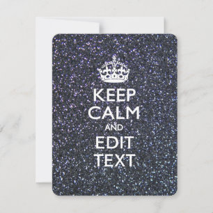 Keep Calm and Your Text on Midnight decor
