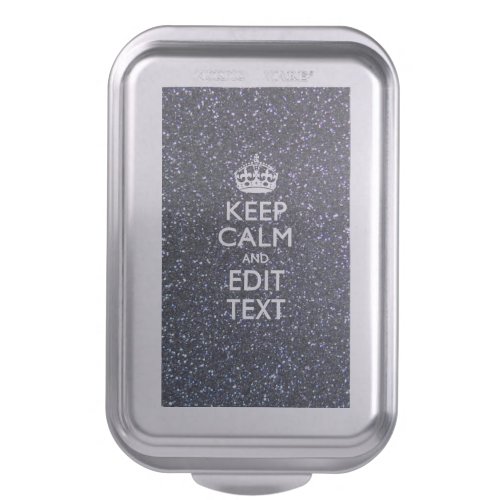 Keep Calm and Your Text on Midnight Decor Cake Pan