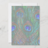 Keep Calm And Your Text on Peacock Feathers (Back)