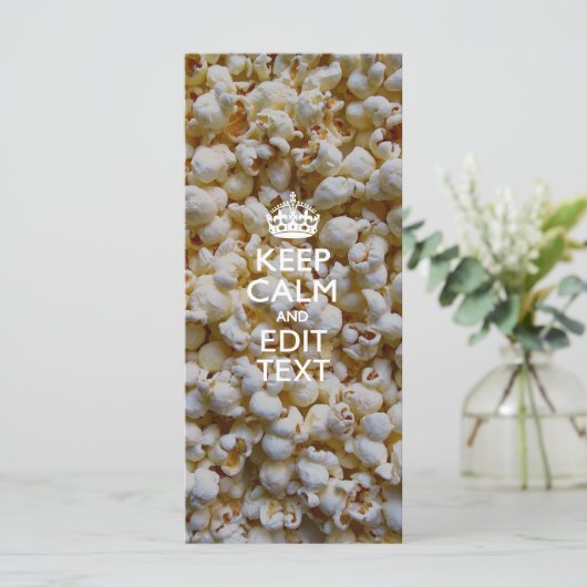 KEEP CALM AND Your Text on Popcorn (Standing Front)