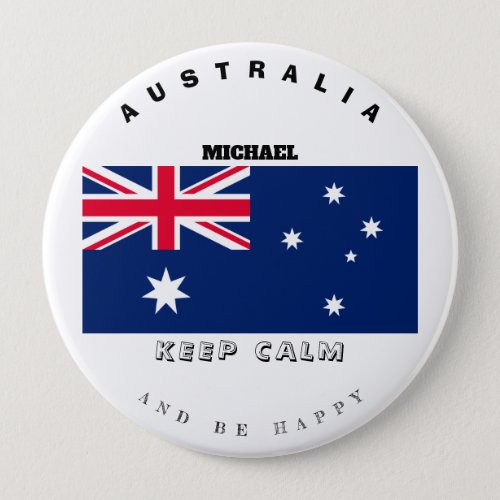 Keep Calm  Australia Flag Button