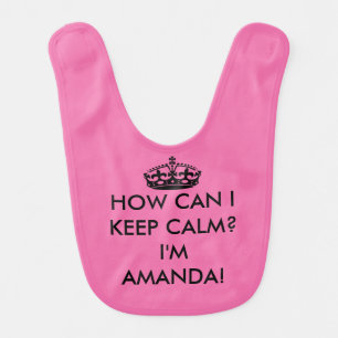 Keep Calm Baby Bib