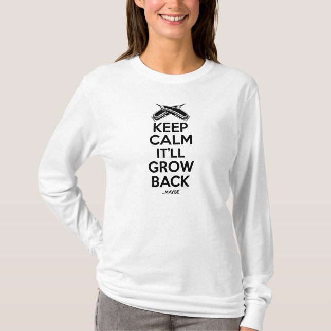 Keep Calm: Barber Shop Humor T-Shirt (Front)