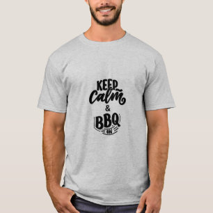 KEEP CALM & BBQ ON T-SHIRT