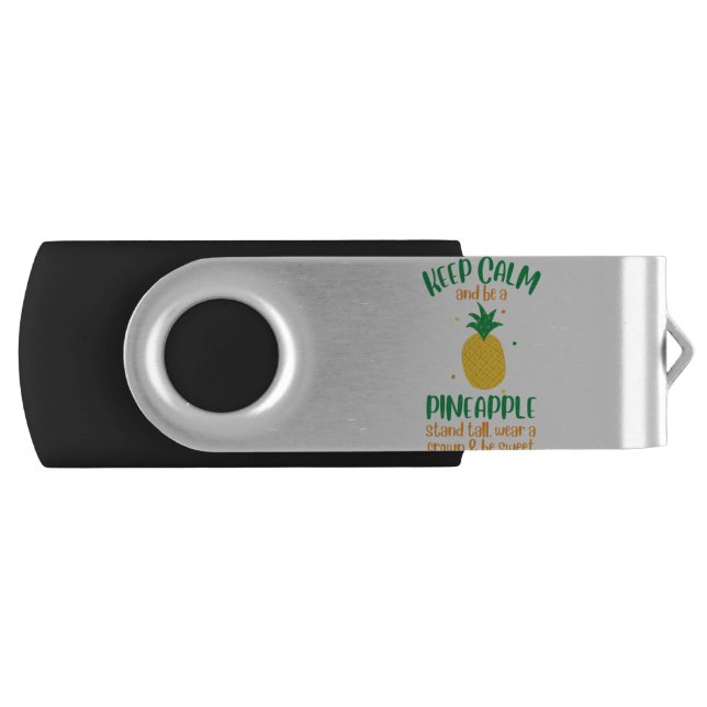 Keep Calm & Be a  Pineapple Summer Flash Drive (Front)