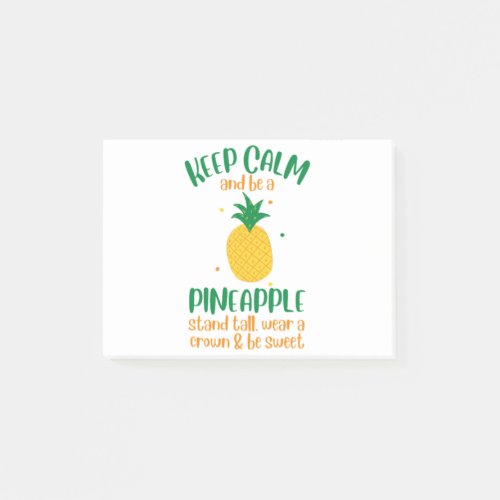 Keep Calm  Be a  Pineapple Summer Post_it Notes