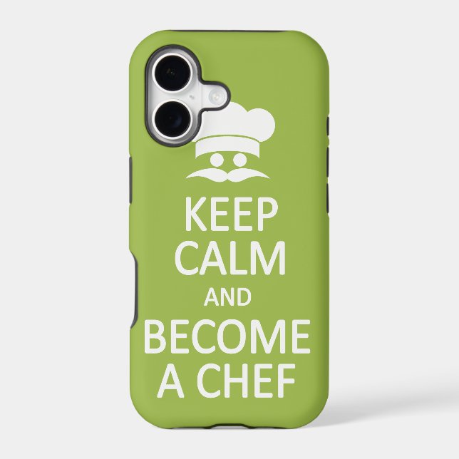 Keep Calm & Become a Chef custom iPhone case (Back)