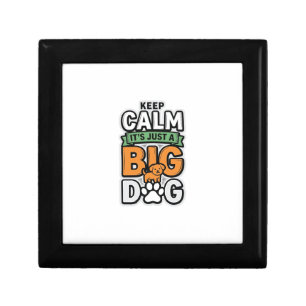 Keep Calm Big Dog Vintage Vector Design_1 Gift Box
