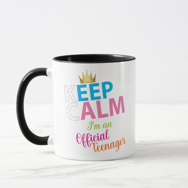 Keep Calm Birthday Mug (Left)