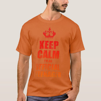 Keep Calm Birthday Official nager  13th Funny Girl T-Shirt