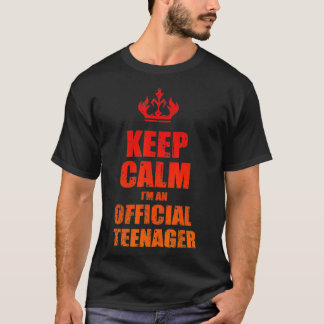 Keep Calm Birthday Official nager 13th Funny Girl T-Shirt