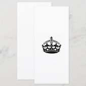 Keep calm black victory crown (Front/Back)