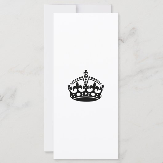 Keep calm black victory crown (Front)