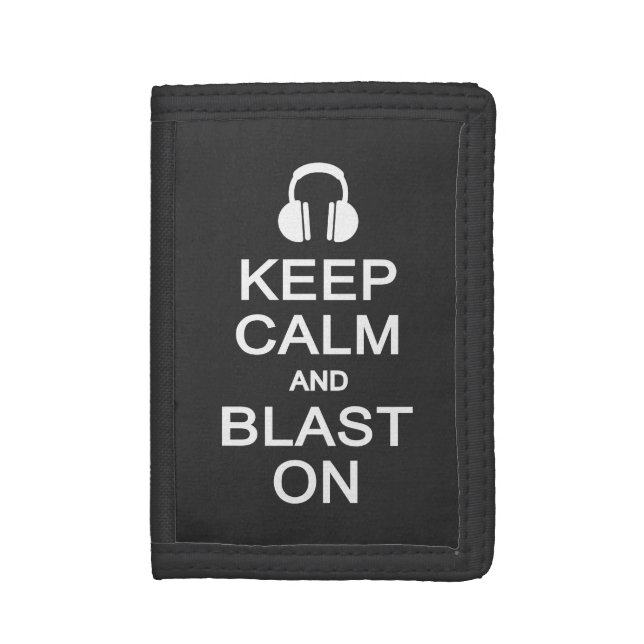 Keep Calm & Blast On wallets (Front Vertical)