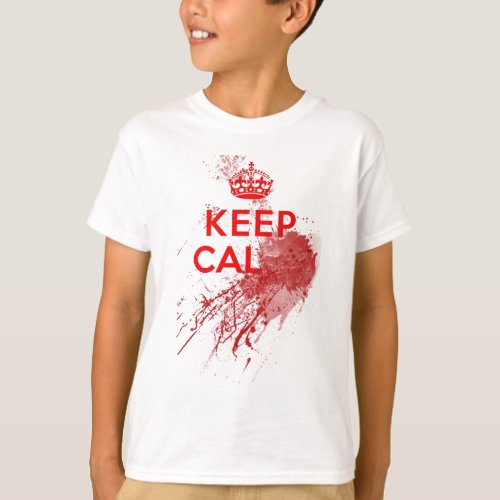 Keep Calm Bloody Zombie T_Shirt