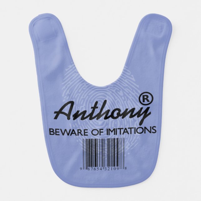 Keep Calm Boy Bib (Front)