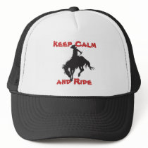 Keep Calm Bronco Buster Trucker Hat