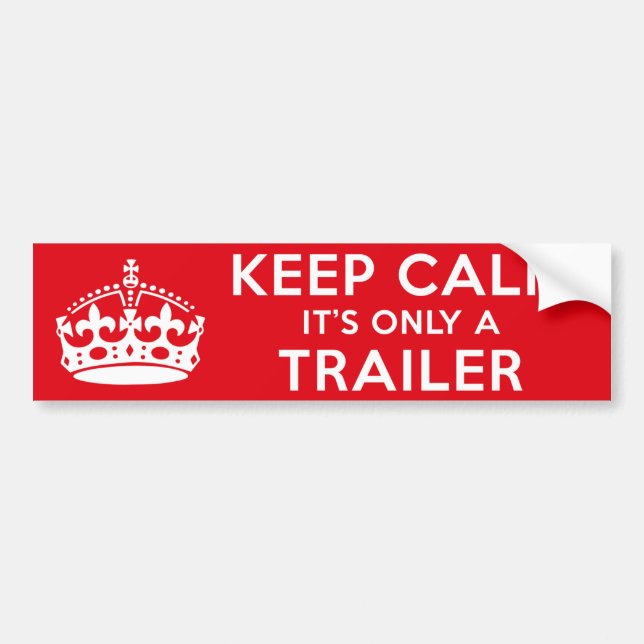 Keep Calm Bumper Sticker (Front)