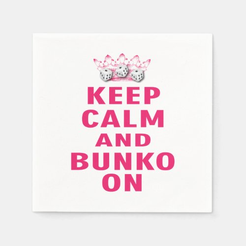 Keep Calm Bunko Napkins