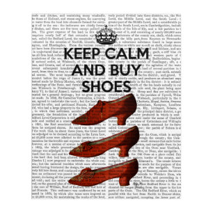 Keep Calm Buy Shoes Acrylic Print