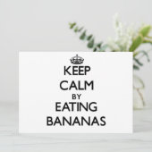Keep calm by eating Bananas (Standing Front)