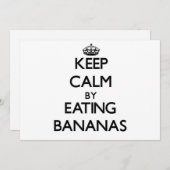 Keep calm by eating Bananas (Front/Back)