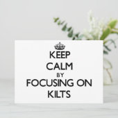Keep Calm by focusing on Kilts (Standing Front)