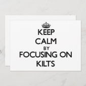 Keep Calm by focusing on Kilts (Front/Back)