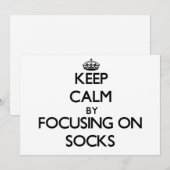 Keep Calm by focusing on Socks (Front/Back)