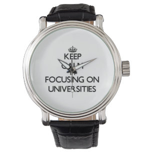 Keep Calm by focusing on Universities Watch