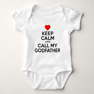 Keep Calm Call Godfather Baby Bodysuit