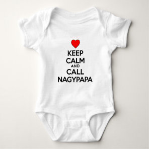 Keep Calm Call Nagypapa Baby Bodysuit