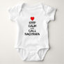 Keep Calm Call Nagypapa Baby Bodysuit