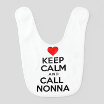 Keep Calm Call Nonna Bib
