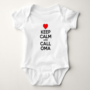 Keep Calm Call Oma Baby Bodysuit