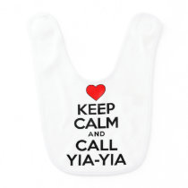 Keep Calm Call YiaYia Bib Keep Calm Call YiaYia Bib