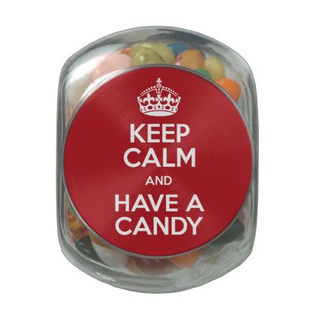 Keep Calm Candy Jelly Belly Candy Jar