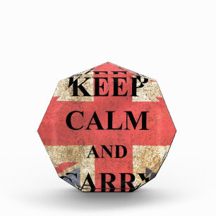 Keep Calm Carry On British Flag Award