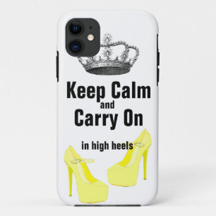Keep Calm Carry On High Heel Shoes iPhone 5 iPhone 11 Case