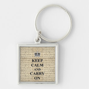 Keep Calm & Carry On Keychain