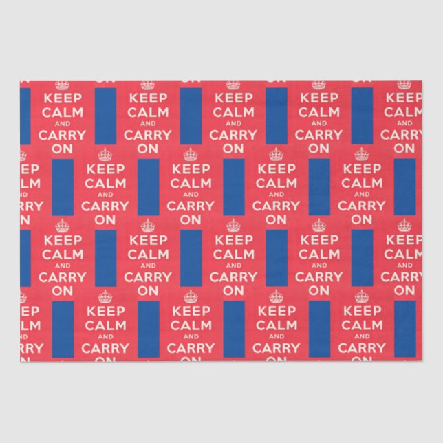 KEEP CALM & CARRY ON,  TISSUE PAPER (Front)