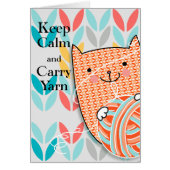 Keep Calm & Carry Yarn Card 5 x 7 (Front)