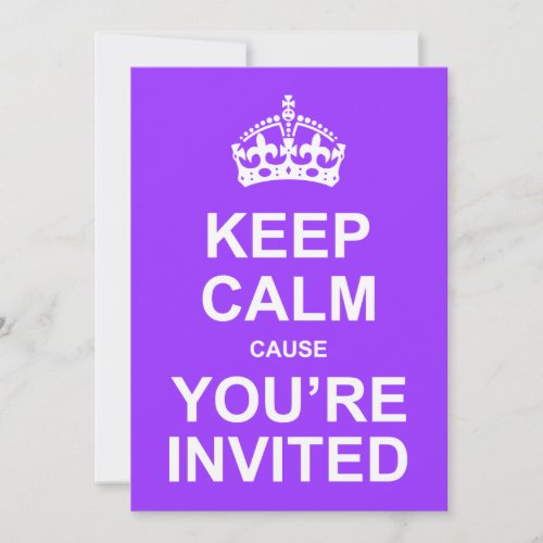 Keep Calm Cause You're Invited Quinceañera