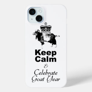 Keep Calm Celebrate Goat Year White iPhone Case