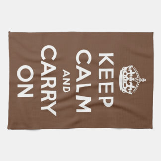 Keep Calm Chocolate Towel
