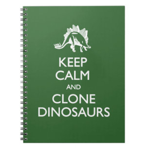 Keep Calm Clone Dinosaurs Notebook