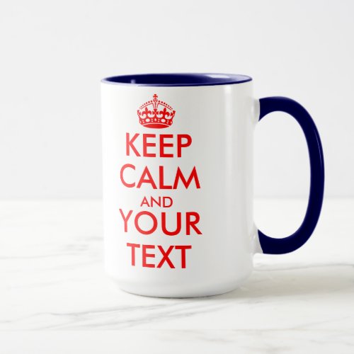 Keep calm combo mug template