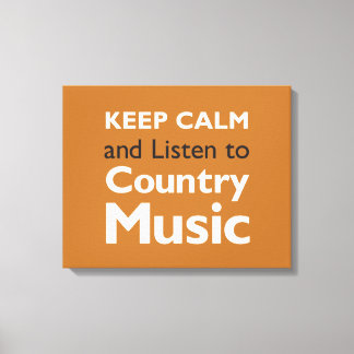 Keep Calm Country Canvas Print