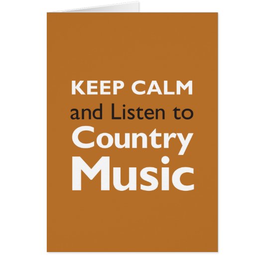 Keep Calm Country Cards (Front)