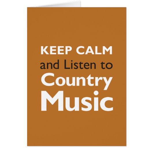 Keep Calm Country Cards (Front)